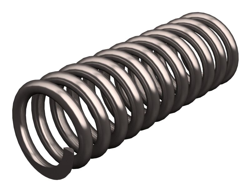 Правая пружина свободной длины 88,90 мм