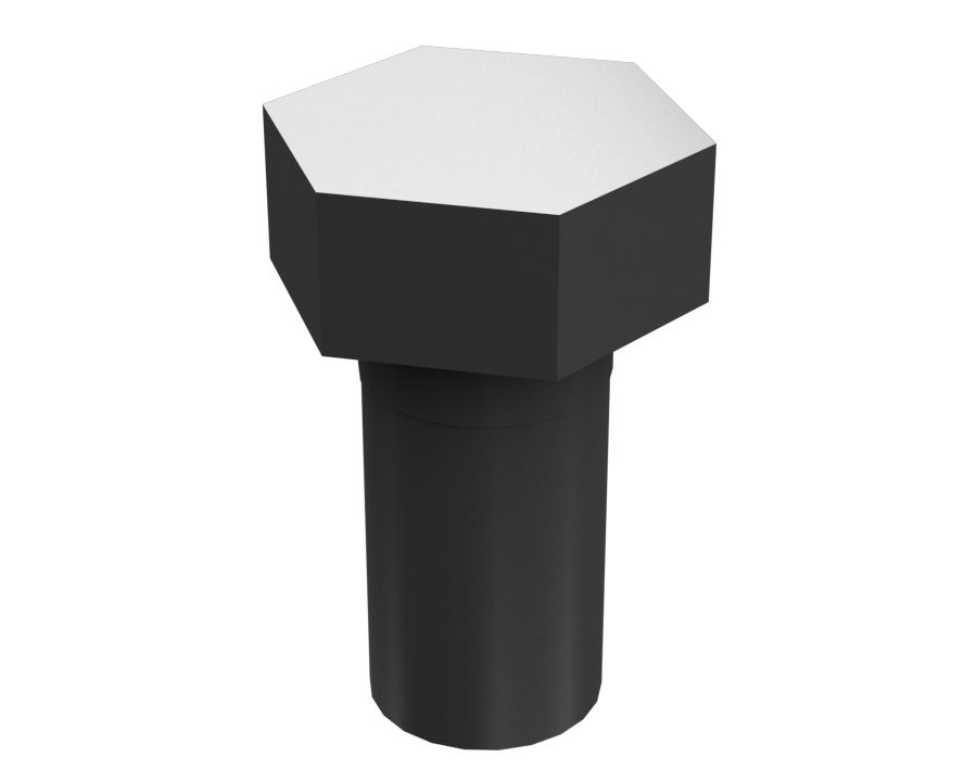 Болт с шестигранной головкой с резьбой M16X2