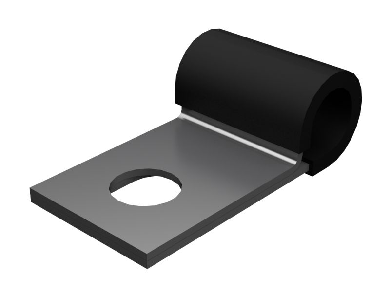 Стальной петлевой хомут для одной трубки диаметром не менее 11,10 мм