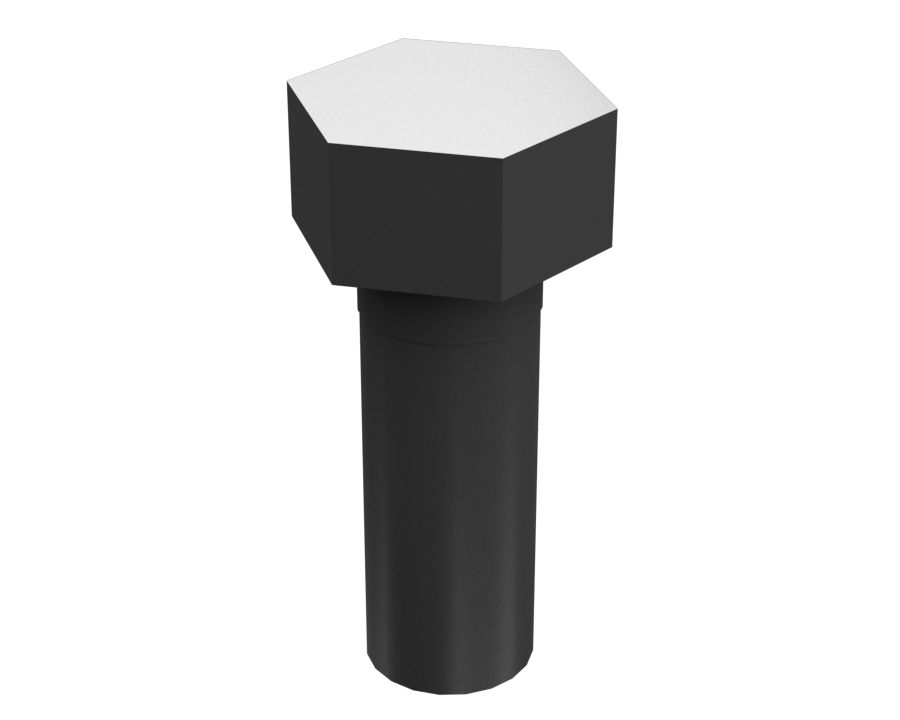 Внешний шестигранный стальной болт с резьбой 3/4-10