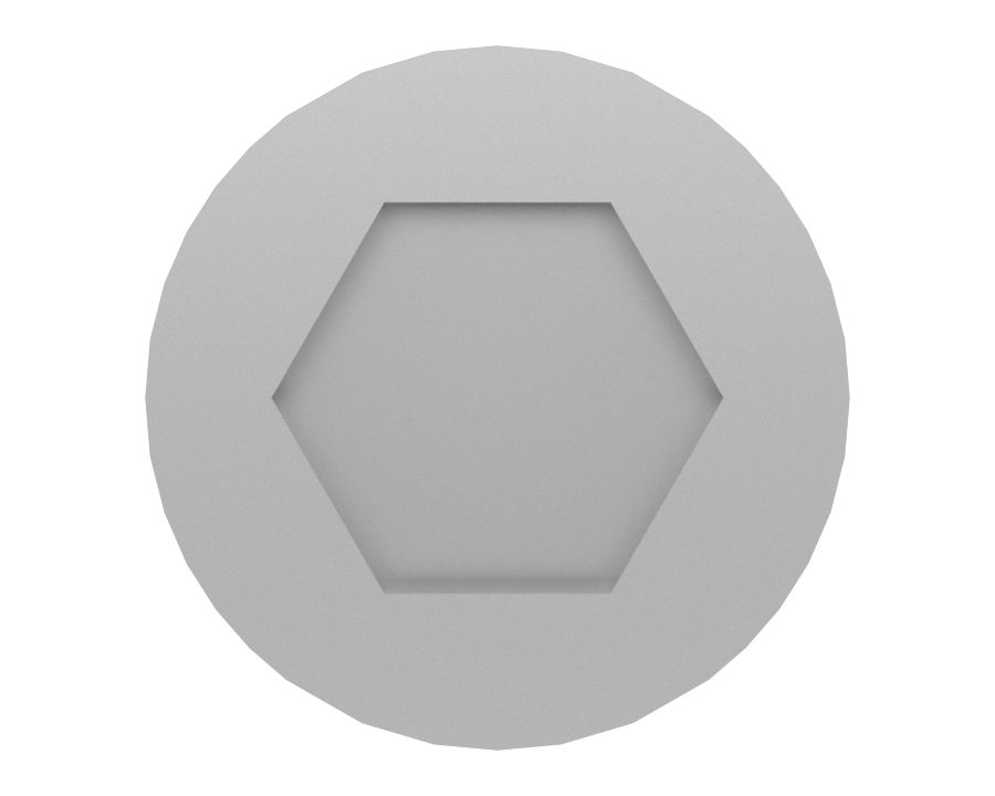 Болт номинальной длины 25,40 мм