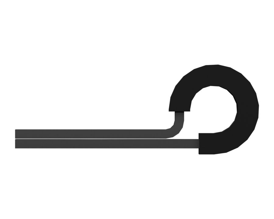 Петлевой зажим с минимальным внутренним диаметром 6,35 мм