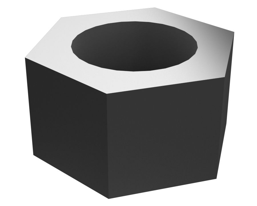 Шестигранная гайка 0,375 дюйма