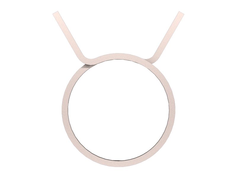 Пружинный хомут с минимальным внутренним диаметром 10,30 мм