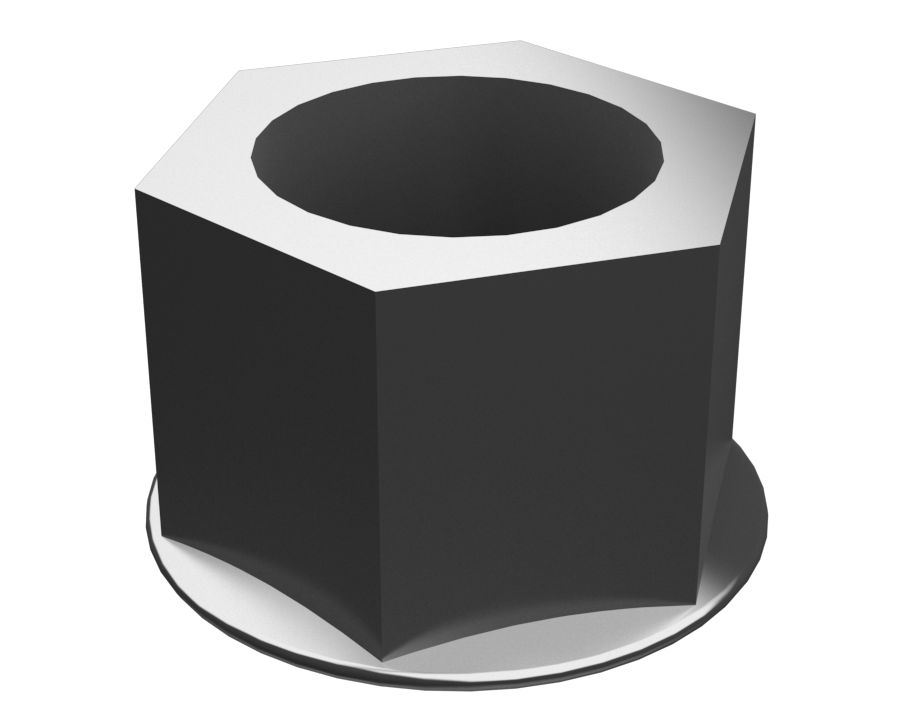 Шестигранная фланцевая гайка с резьбой M22X1,5