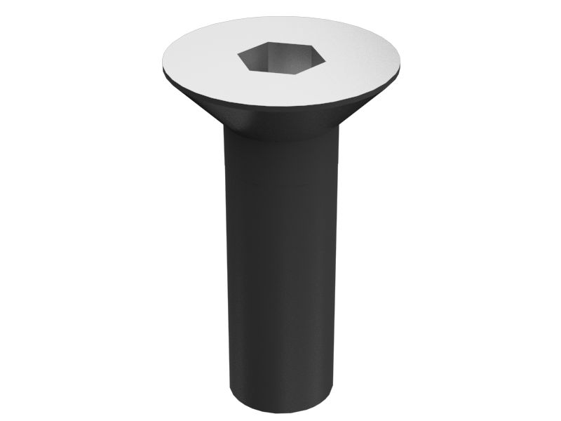 Болт M6-1 x 20 мм с плоской головкой под шестигранный торцевой ключ