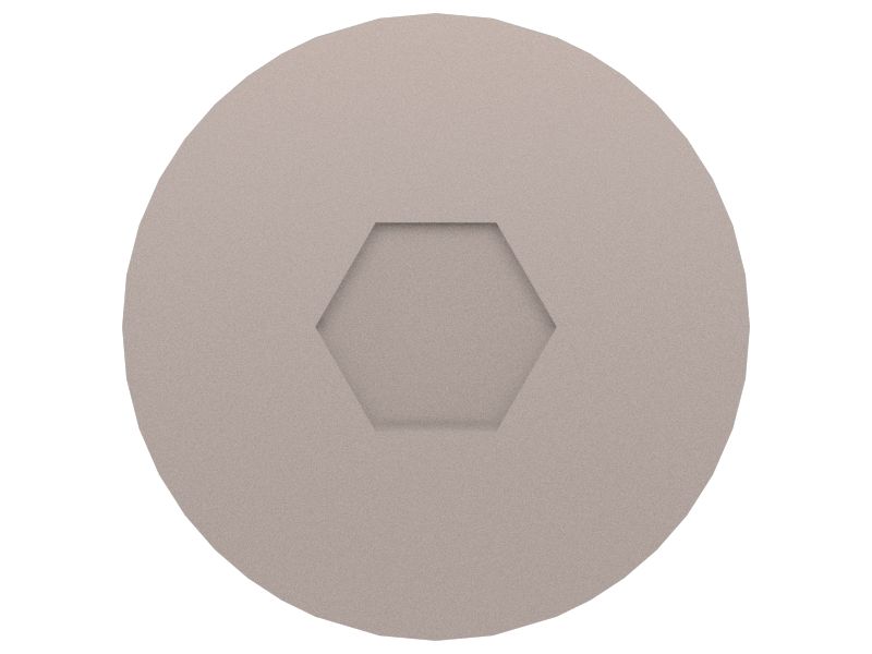 Болт M6-1 x 20 мм с плоской головкой под шестигранный торцевой ключ