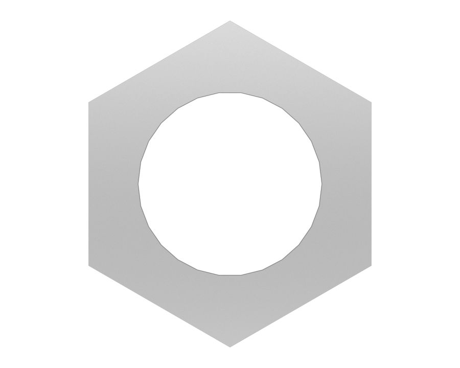 Шестигранная гайка M30 x 3,5 мм