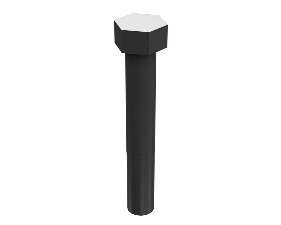0S-1569: 5/8-11" Threaded External Hexagonal Steel Bolt