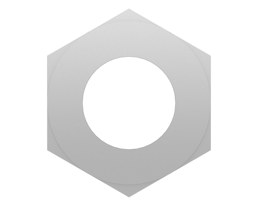 Шестигранная контргайка 1/4''-20