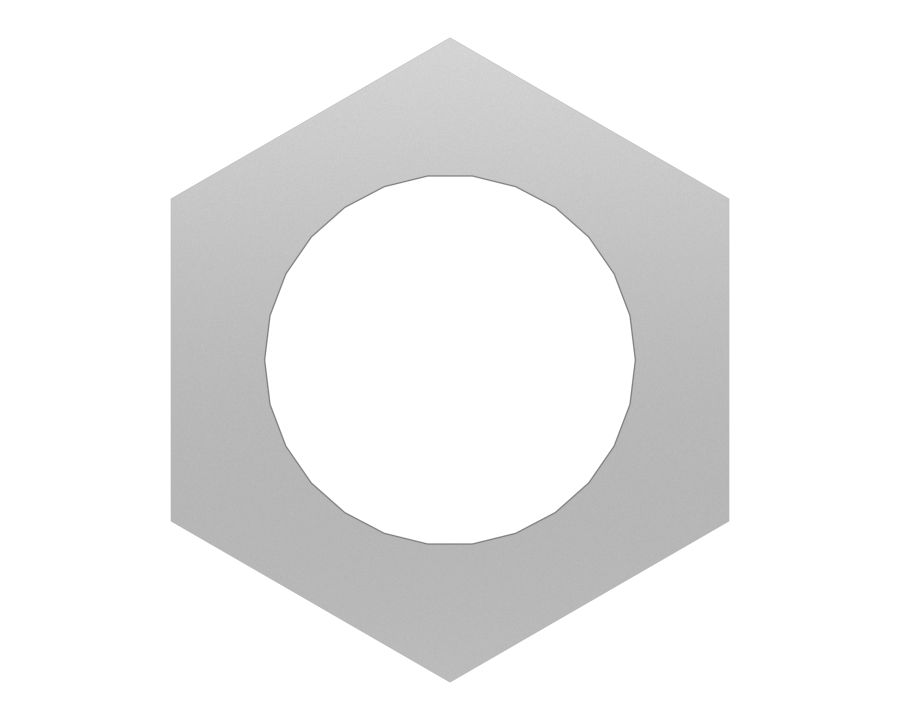 Шестигранная гайка 0,500 дюйма