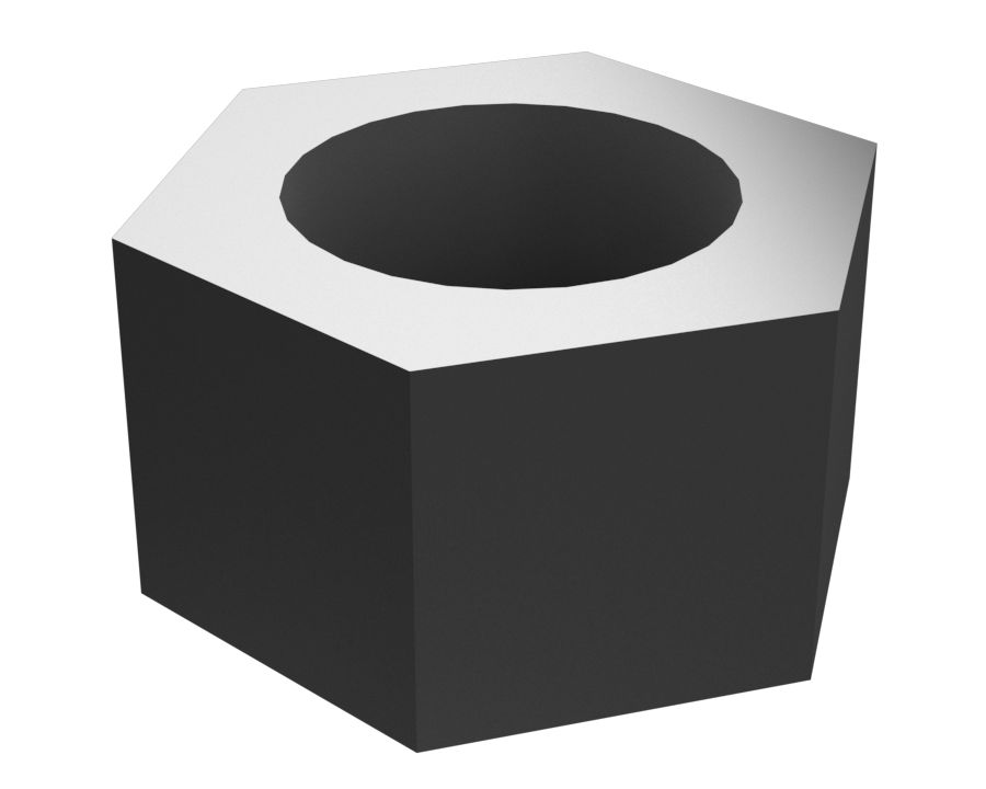 Шестигранная гайка 0,500 дюйма