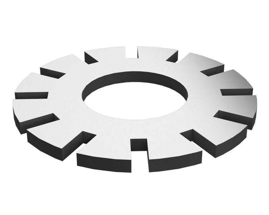 1H-4393: Стопорная шайба с наружным зубом M4