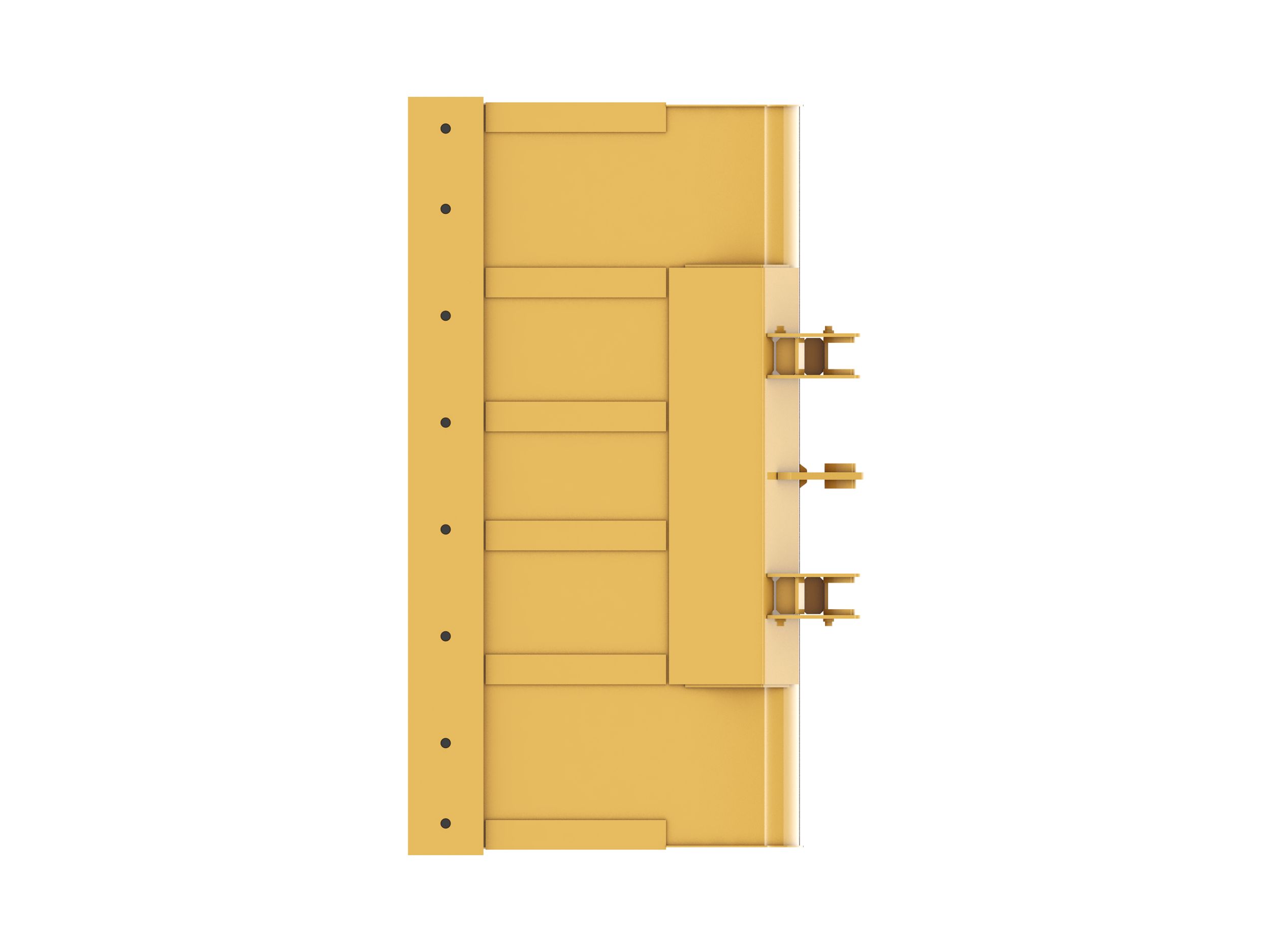 Ковш 3,0 м3 (3,9 ярда3), крепление на пальцах, режущая кромка с болтовым креплением