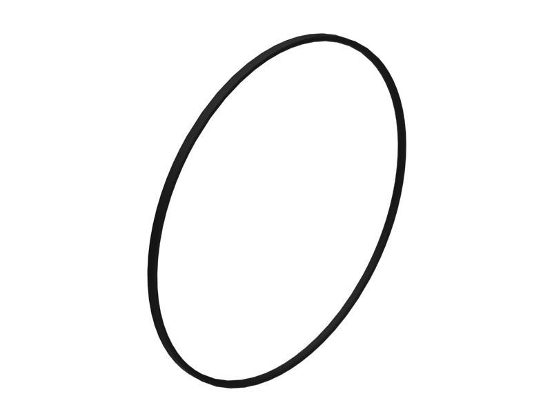 Резиновое D-образное уплотнительное кольцо, наружный диаметр 165 мм