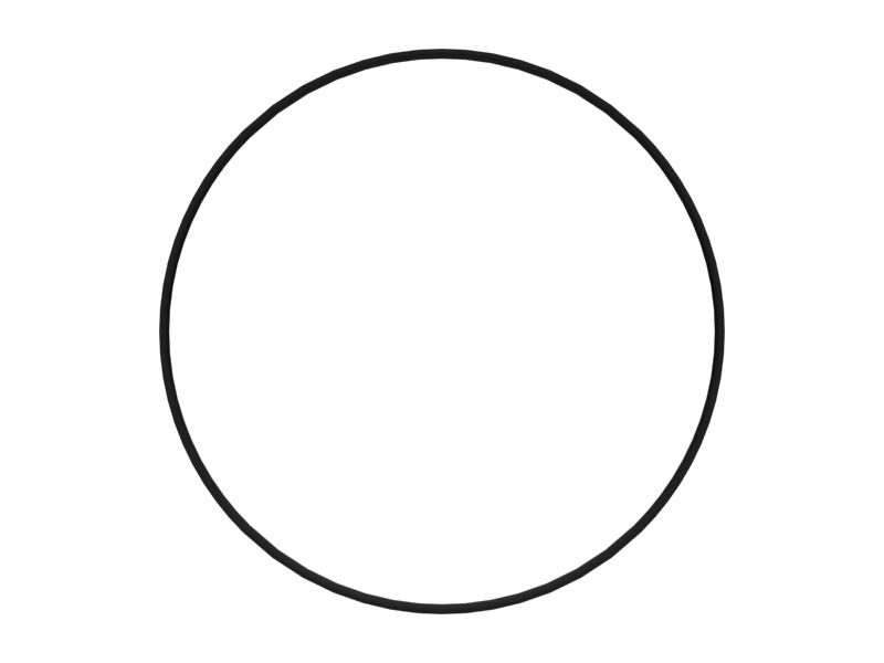 Резиновое D-образное уплотнительное кольцо, наружный диаметр 165 мм