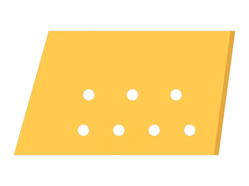 Наружная опора полууниверсального отвала, толщина 25 мм