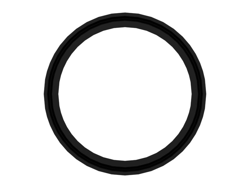 Уплотнение П-образной манжеты штока цилиндра 88,29 мм внутреннего диаметра