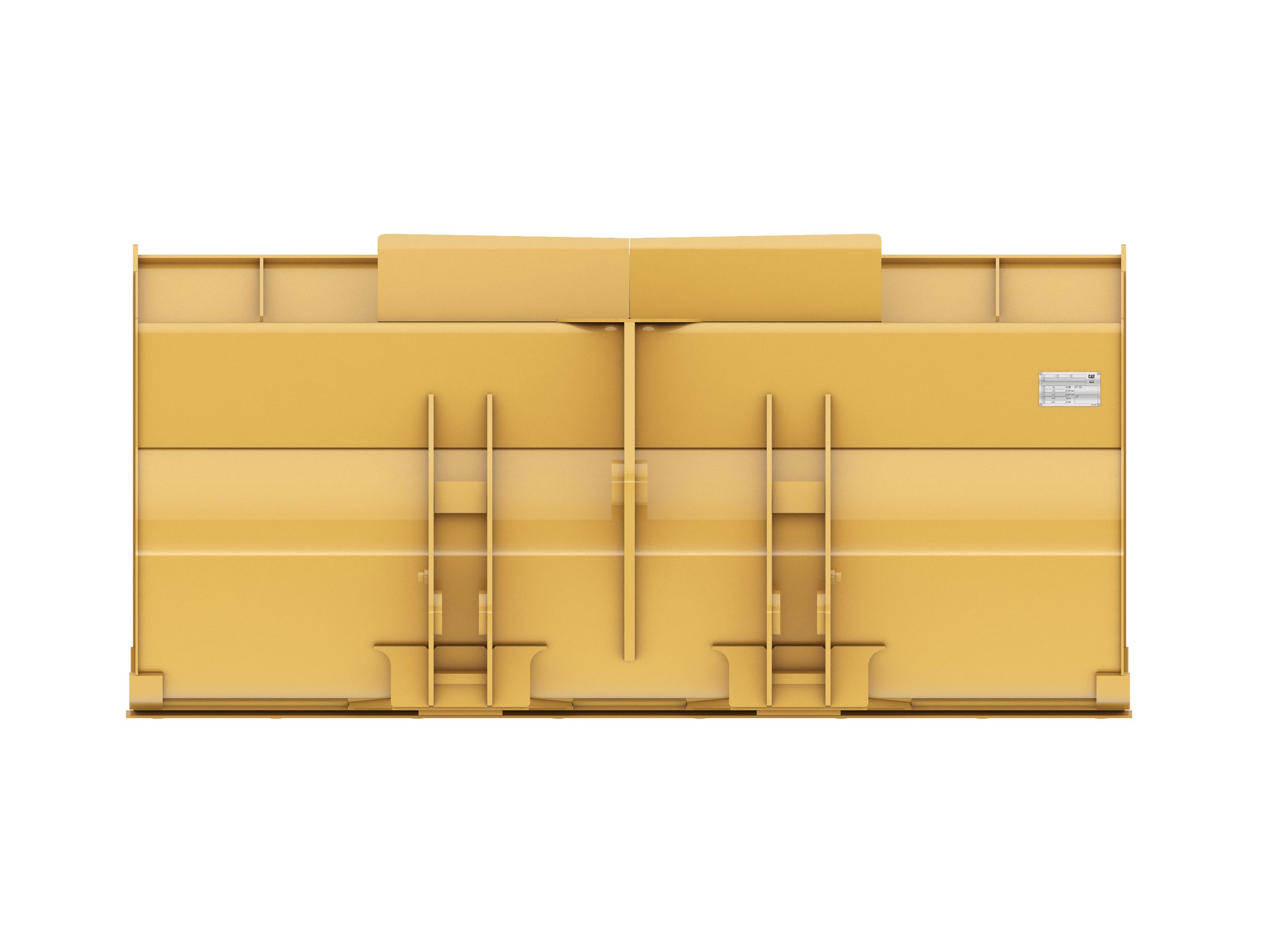 Ковш 1,9 м3 (2,5 ярда3), крепление на пальцах, режущая кромка с болтовым креплением