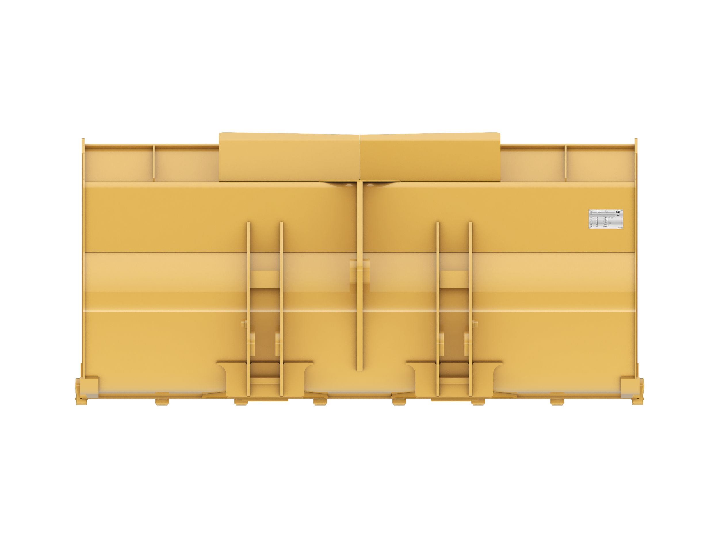 Ковш 1,8 м3 (2,4 ярда3), крепление на пальцах, зубья с болтовым креплением