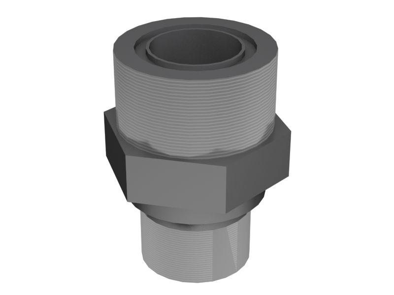 Шестигранный прямой переходник 38,10 мм