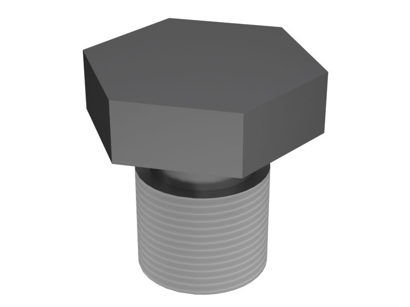 8M-9307: Сливная пробка с шестигранным хвостовиком и резьбой 1/2-13