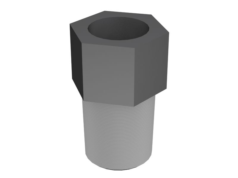 Прямой переходник длиной 22,40 мм