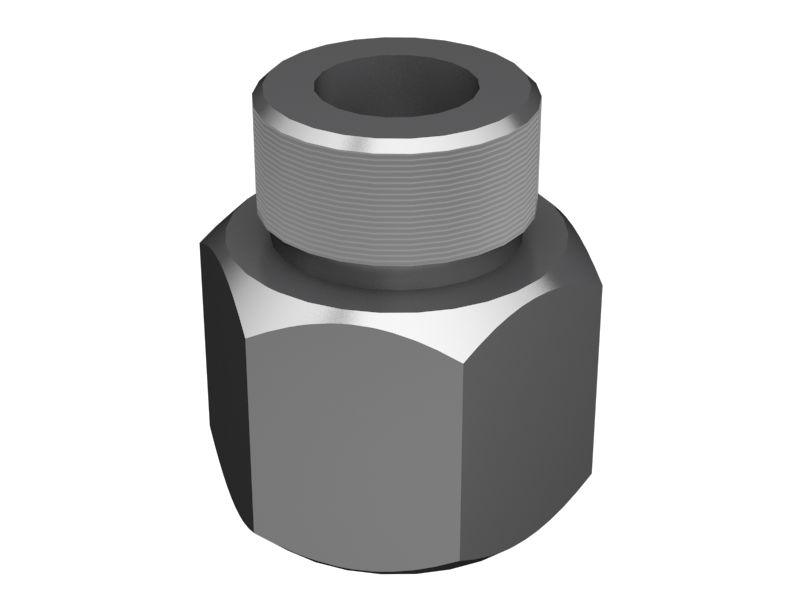 Прямой переходник длиной 43,70 мм