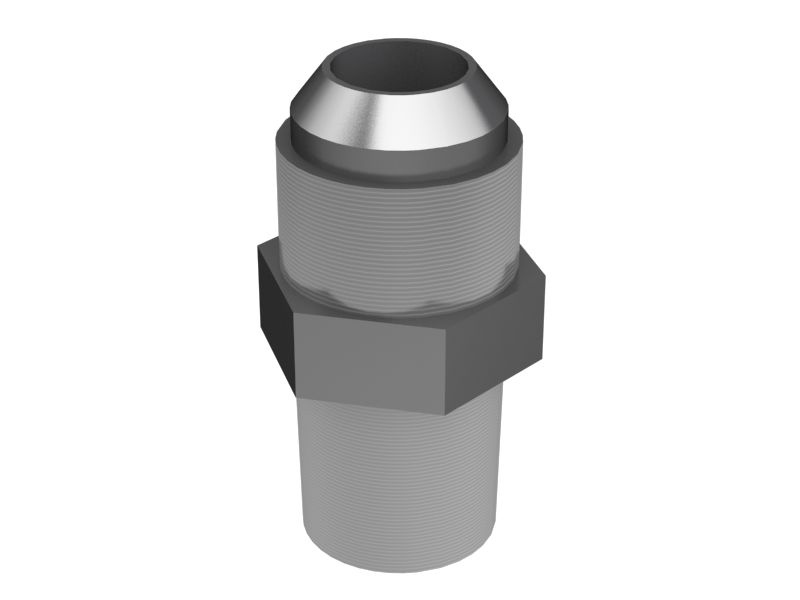 Раструбный переходной патрубок с шестигранной головкой 1/2-14 NPTF