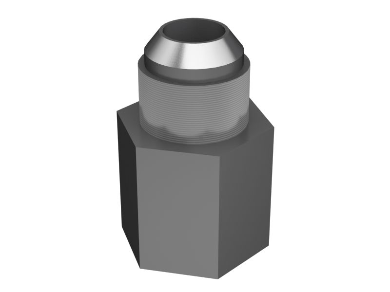 6V-1846: 7/8" x 1/2" Fuel Line Straight Adapter