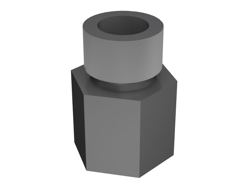 5P-9617: Прямой переходник с уплотнительным кольцом с резьбой 9/16-18