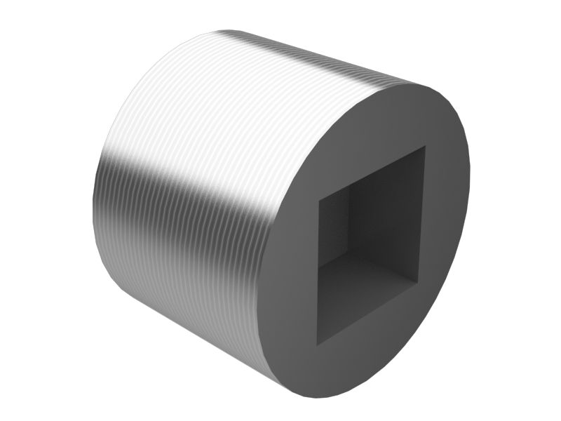 Заглушка с квадратным приводом с резьбой 3/8-18 NPTF