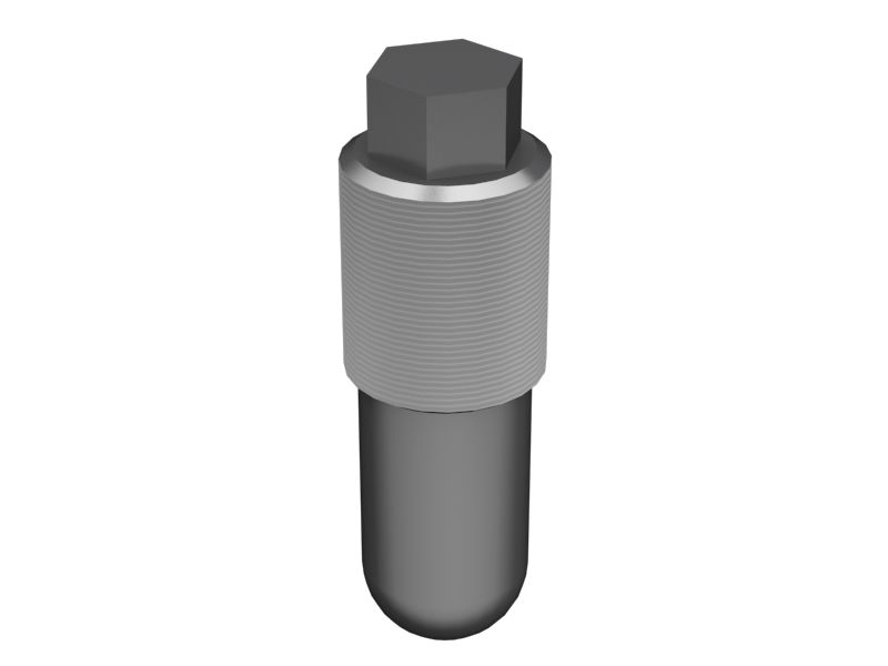 Заглушка с резьбой 7/8-14 с головкой под ключ