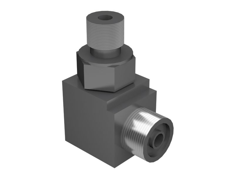 Переходной коленчатый патрубок 90° (ORFS/STOR)