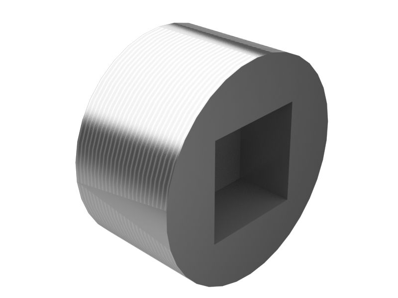 Заглушка с квадратным хвостовиком и резьбой 1 1/4-11-1/2 NPT