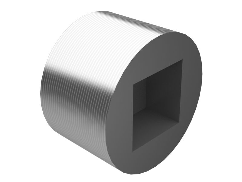 Заглушка с квадратным хвостовиком с резьбой 3/4-14 NPTF