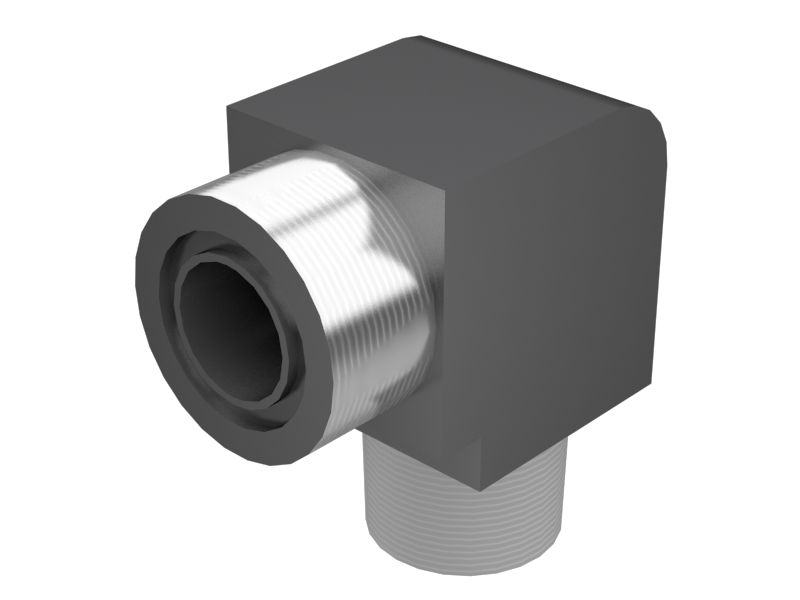 9X-2398: Угловой адаптер с ORFS на NPTF с углом 90 градусов