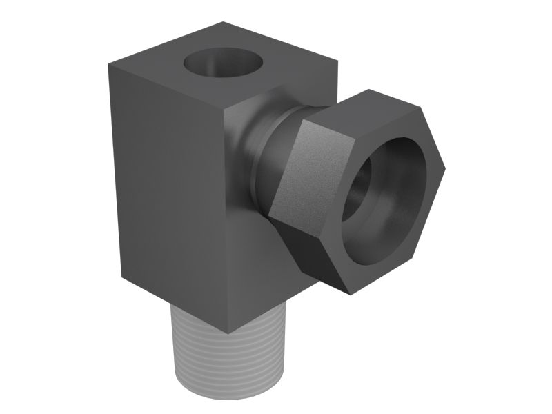 9D-3352: NPTF to NPSM 90 Degree Elbow