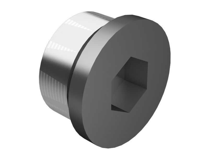 1 Заглушка с шестигранной резьбой 3/16-12