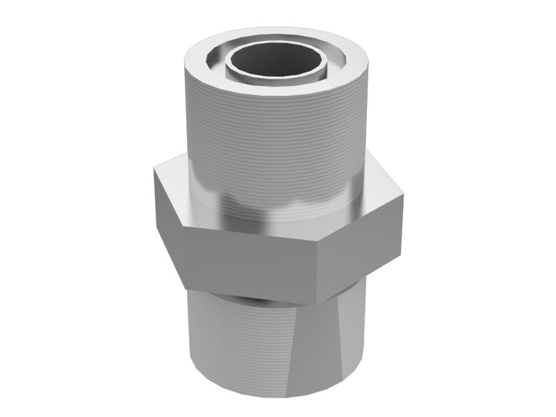 Шестигранный прямой плоский стальной переходник 31,75 мм