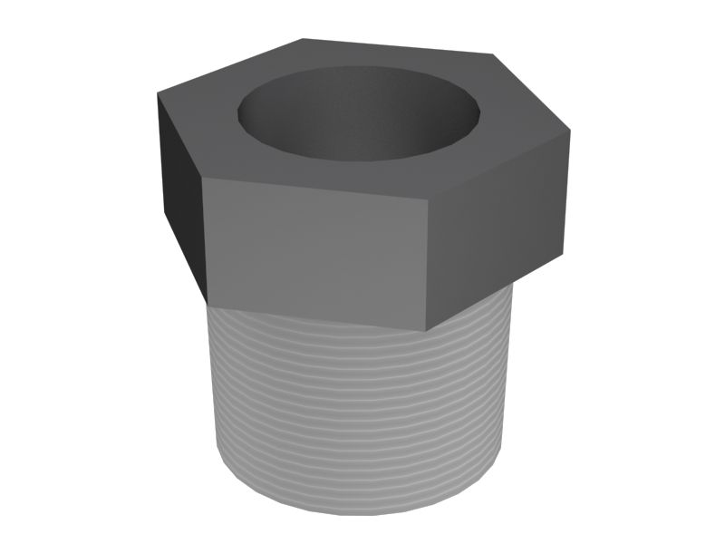 Прямой переходник, длина 29,70 мм