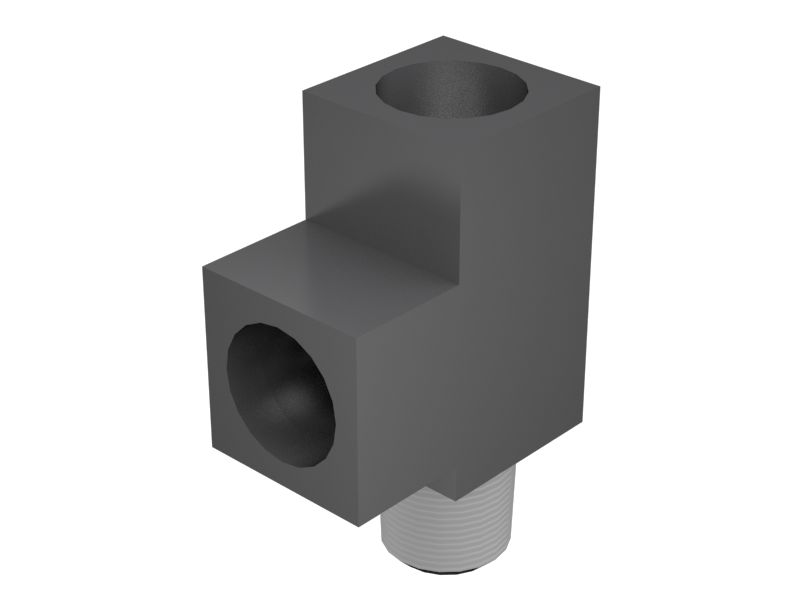 Тройниковый переходник с трубкой гидравлического патрубка