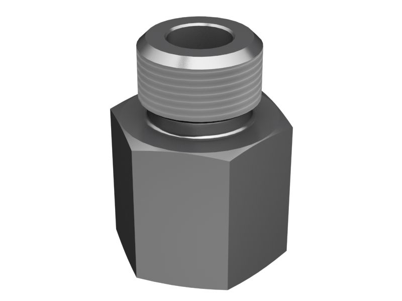 Переходник с прямым уплотнительным кольцом с шестигранной головкой 9/16-18 X M12X1,5