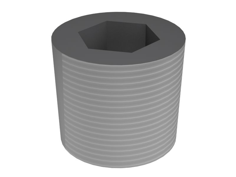 Резьбовая шестигранная заглушка привода PTF 1/16-27