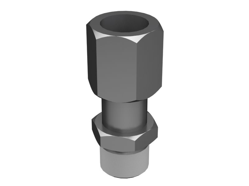 7X-3164: Прямой адаптер с шестигранной головкой 3/4-16