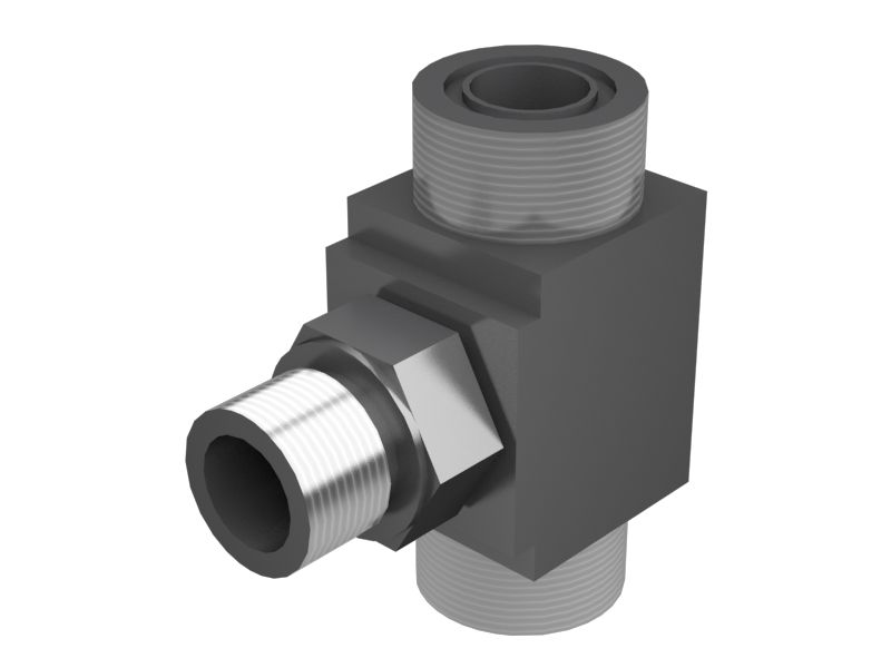 Тройниковый переходник длиной 75,00 мм