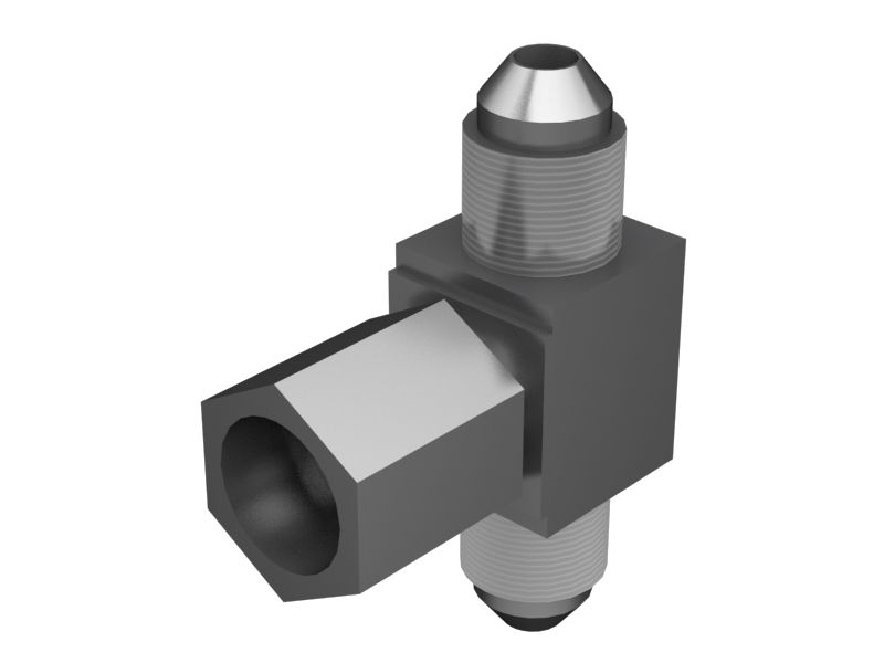 Адаптер-тройник для переноса жидкости длиной 45 мм с подвижным соединением