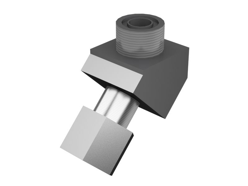 8C-8989: Коленчатый переходник 45 градусов для гидравлической жидкости с шестигранной гайкой