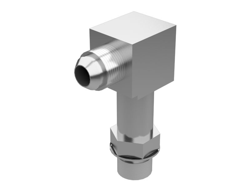 2P-7214: Стальной переходной коленчатый патрубок с углом 90° для жидкостной системы