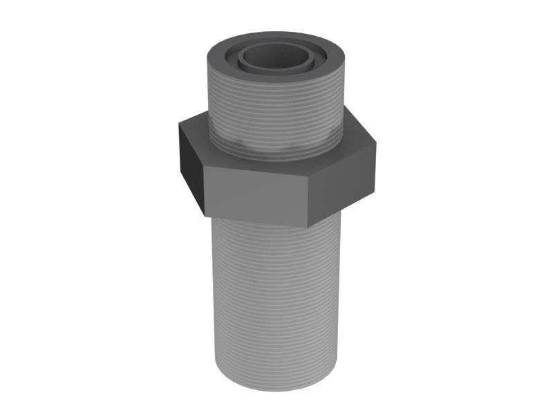 6V-8996: Прямой переходник, длина 66,50 мм